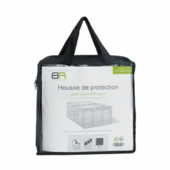 Housse De Protection Pour Ensemble Repas De Jardin 6 Places Noir
