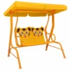 VIDAXL Balancelle Pour Enfants Jaune 115x75x110 Cm Tissu