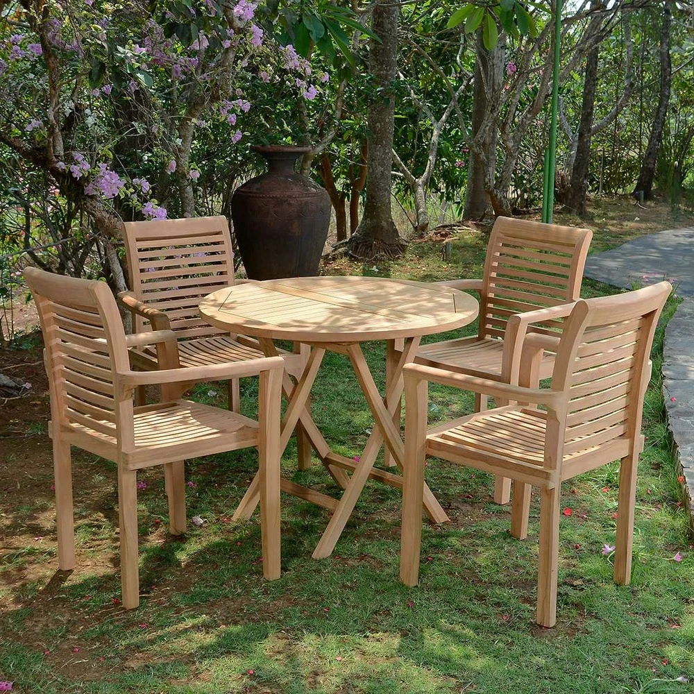 Fauteuil Fixe Empilable En Teck Ecograde Samoa 4 Fauteuil Fixe Empilable En Teck Ecograde Samoa – Image 4