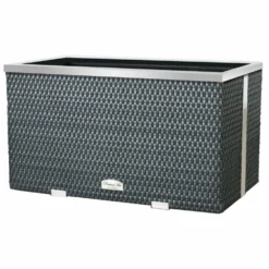 Jardinière En Résine Tressée Avec Cadre En Aluminium 70 X 38 X 40 Cm 6 Jardinière En Résine Tressée Avec Cadre En Aluminium 70 X 38 X 40 Cm -Konst Decor Magasin 6345b9fb0e5762.71428193