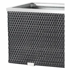 Jardinière En Résine Tressée Avec Cadre En Aluminium 70 X 38 X 40 Cm 7 Jardinière En Résine Tressée Avec Cadre En Aluminium 70 X 38 X 40 Cm -Konst Decor Magasin 6345b9fb1743c7.38554230