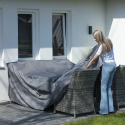 Madison Housse De Meubles D'extérieur 180 X 190 X 85 Cm Gris -Konst Decor Magasin 6364b90da98c77.33410791