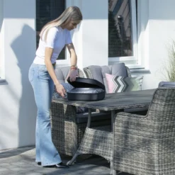 Madison Housse De Meubles D'extérieur 180 X 190 X 85 Cm Gris -Konst Decor Magasin 6364b90dace052.34350090