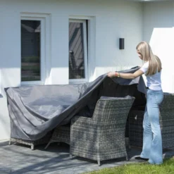 Madison Housse De Meubles D'extérieur 130 X 130 X 85 Cm Gris 11 Madison Housse De Meubles D'extérieur 130 X 130 X 85 Cm Gris -Konst Decor Magasin 6364b90ec56733.49748488