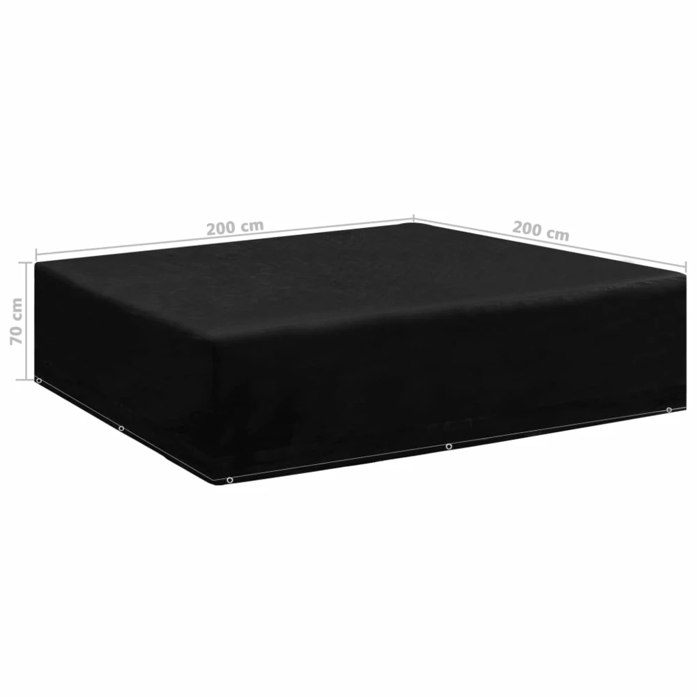 VIDAXL Housse De Salon De Jardin 8 œillets 200x200x70 Cm 3 VIDAXL Housse De Salon De Jardin 8 œillets 200x200x70 Cm – Image 3
