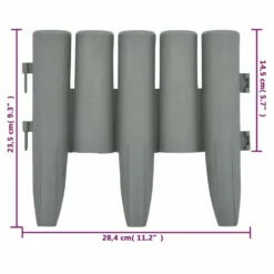 VIDAXL Bordures De Pelouse 36 Pcs Gris 10 M Pp 13 VIDAXL Bordures De Pelouse 36 Pcs Gris 10 M Pp -Konst Decor Magasin 639c623b8775f1.15393157