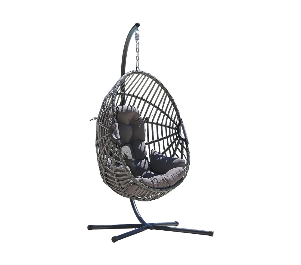 Canberra - Fauteuil De Jardin Suspendu - Gris Anthracite 1 Canberra - Fauteuil De Jardin Suspendu - Gris Anthracite