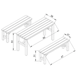 Ensemble Table Et Chaise Enfant En Bois- Table Enfant Avec 2 Chaises - H51x60x36 Cm - M014 9 Ensemble Table Et Chaise Enfant En Bois- Table Enfant Avec 2 Chaises - H51x60x36 Cm - M014 -Konst Decor Magasin 63eb3fcd479971.60694685