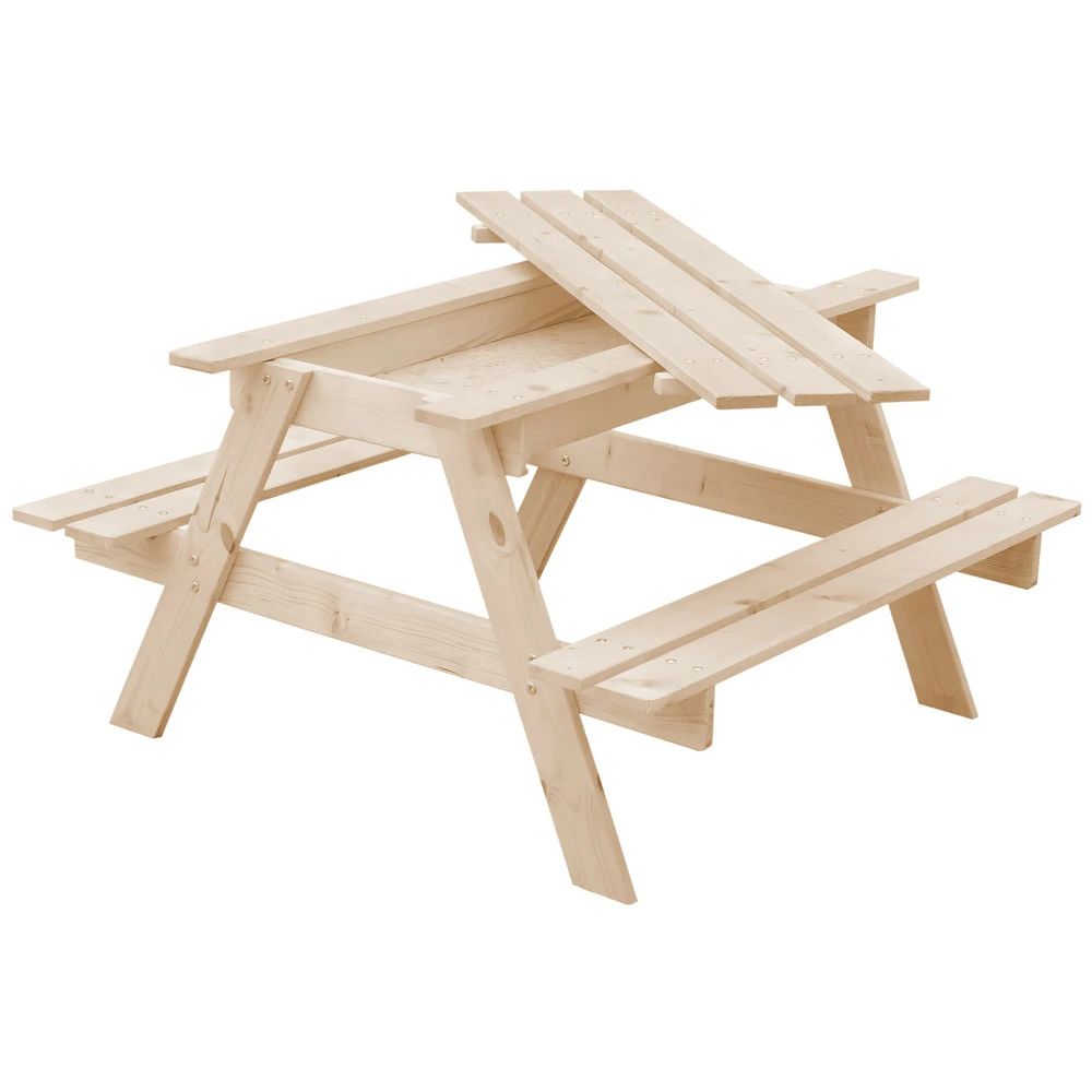 Table Enfant Pour Le Jardin - Table Et Chaise Enfant Avec Boite De Rangement -90x90xh50 Cm - M010-1 1 Table Enfant Pour Le Jardin - Table Et Chaise Enfant Avec Boite De Rangement -90x90xh50 Cm - M010-1