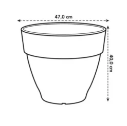 Elho Pot De Fleurs Rond Vibia Campana - ø 47 X H.40 Cm - Blanc 8 Elho Pot De Fleurs Rond Vibia Campana - ø 47 X H.40 Cm - Blanc -Konst Decor Magasin 63f55e980dba48.78024312