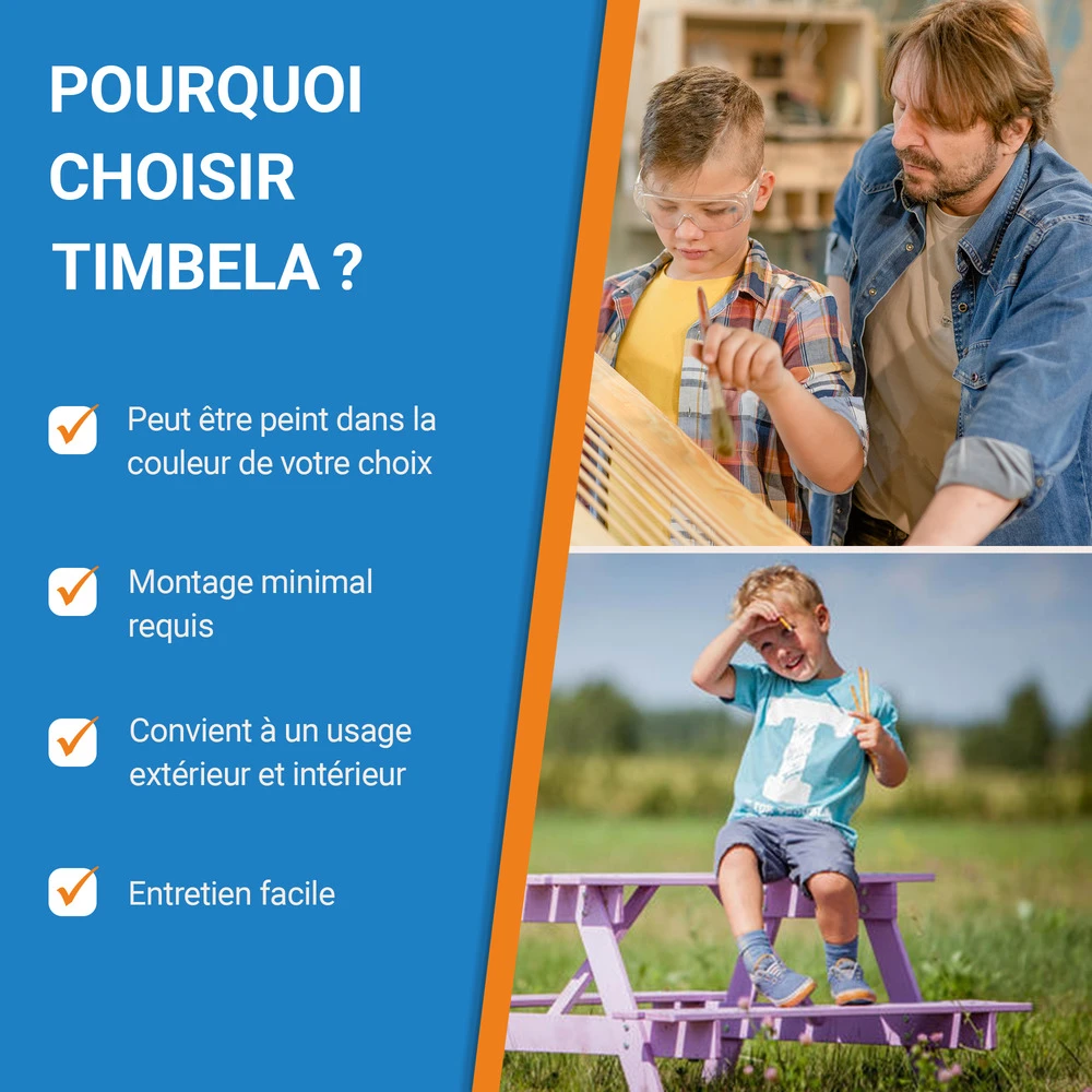 Table Enfant En Bois – Table Et Chaise Enfant - 81x60xh50 Cm - M012-1 7 Table Enfant En Bois – Table Et Chaise Enfant - 81x60xh50 Cm - M012-1 – Image 7