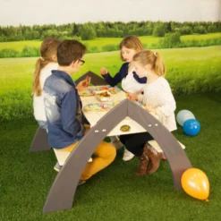 Axi Kylo Xl Table Pique Nique Enfant En Bois Gris & Blanc -Konst Decor Magasin 641d40290c69d4.65303236