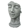 Statue Visage Femme Extérieur Grand Format - Gris Beton 115 Cm