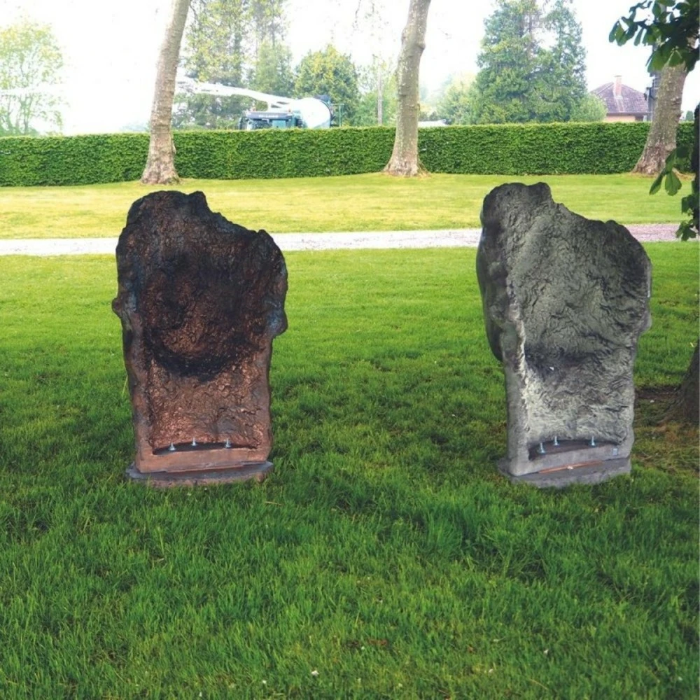 Statue Visage Femme Extérieur Grand Format - Gris Beton 115 Cm 2 Statue Visage Femme Extérieur Grand Format - Gris Beton 115 Cm – Image 2