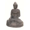 Statuette Bouddha Appel De La Terre à Témoin 30 Cm - Gris Anthracite 30 Cm