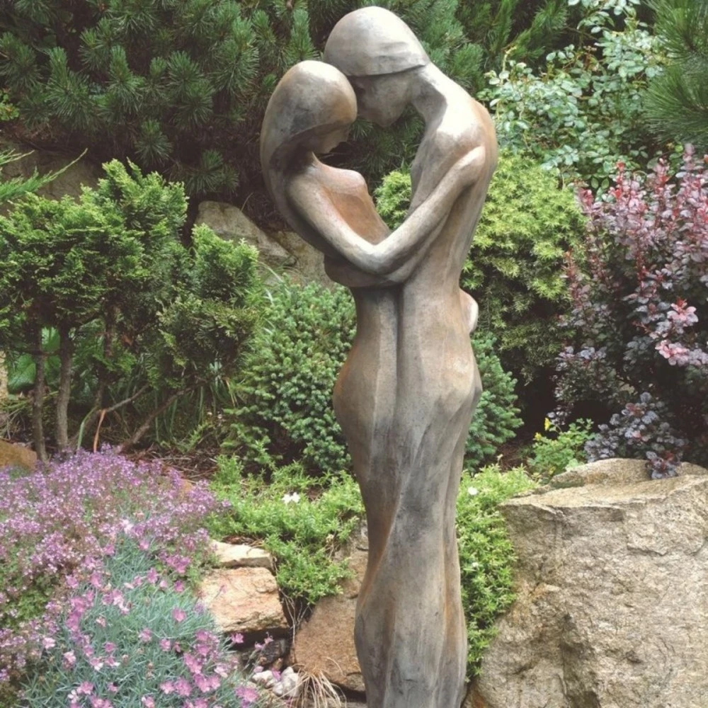Statue De Jardin En Pierre Tristan Et Iseult Demi Rouille - Rouille 123 Cm 4 Statue De Jardin En Pierre Tristan Et Iseult Demi Rouille - Rouille 123 Cm – Image 4