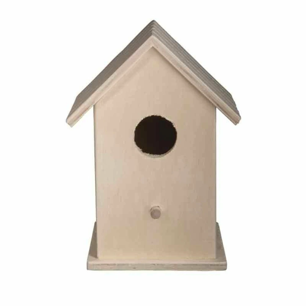 Nichoir à Oiseaux En Bois Forme Maison 17 X 12,5 X 10 Cm 1 Nichoir à Oiseaux En Bois Forme Maison 17 X 12,5 X 10 Cm