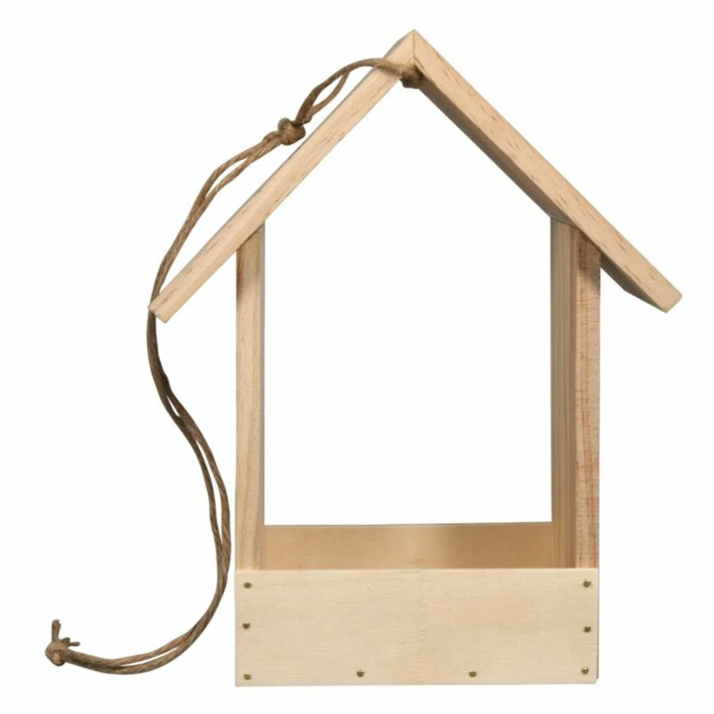 Mangeoire à Oiseaux En Bois 20 X 10 X 25 Cm 6 Mangeoire à Oiseaux En Bois 20 X 10 X 25 Cm – Image 6