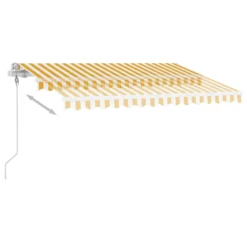 VIDAXL Auvent Automatique Capteur De Vent/led 350x250cm Jaune Et Blanc 13 VIDAXL Auvent Automatique Capteur De Vent/led 350x250cm Jaune Et Blanc -Konst Decor Magasin 6426dd83387fc5.62470486