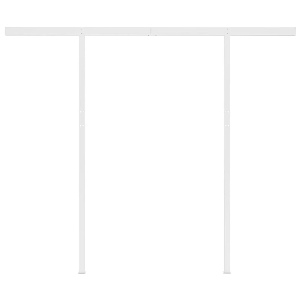 VIDAXL Auvent Rétractable Automatique Et Poteaux 3x2,5 M Orange Marron 7 VIDAXL Auvent Rétractable Automatique Et Poteaux 3x2,5 M Orange Marron – Image 7