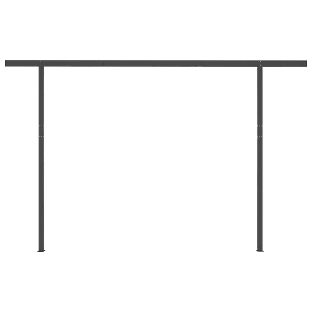 VIDAXL Auvent Automatique Et Capteur De Vent Led 4,5x3,5 M Anthracite 7 VIDAXL Auvent Automatique Et Capteur De Vent Led 4,5x3,5 M Anthracite – Image 7