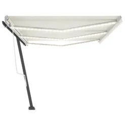 VIDAXL Auvent Manuel Rétractable Avec Led 600x350 Cm Crème 11 VIDAXL Auvent Manuel Rétractable Avec Led 600x350 Cm Crème -Konst Decor Magasin 6426ddb3aecfa8.45904122