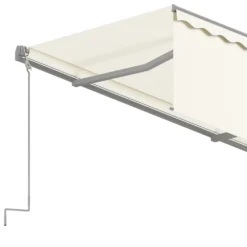 VIDAXL Auvent Manuel Rétractable Avec Store 4,5x3 M Crème 11 VIDAXL Auvent Manuel Rétractable Avec Store 4,5x3 M Crème -Konst Decor Magasin 6426ddba282917.39439085