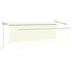 VIDAXL Auvent Manuel Rétractable Avec Store 4,5x3 M Crème 10 VIDAXL Auvent Manuel Rétractable Avec Store 4,5x3 M Crème -Konst Decor Magasin 6426ddba322495.01363867