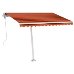 VIDAXL Auvent Automatique Capteur De Vent/led 300x250 Cm Orange/marron 10 VIDAXL Auvent Automatique Capteur De Vent/led 300x250 Cm Orange/marron -Konst Decor Magasin 6426ddbb752891.08505153