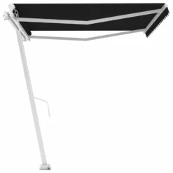 VIDAXL Auvent Manuel Rétractable Sur Pied 400x300 Cm Anthracite 12 VIDAXL Auvent Manuel Rétractable Sur Pied 400x300 Cm Anthracite -Konst Decor Magasin 6426ddbdb72bf1.99827873