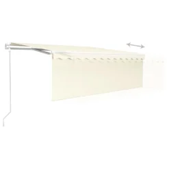 VIDAXL Auvent Automatique Rétractable Avec Store 4,5x3 M Crème 11 VIDAXL Auvent Automatique Rétractable Avec Store 4,5x3 M Crème -Konst Decor Magasin 6426ddc1376e97.40725758