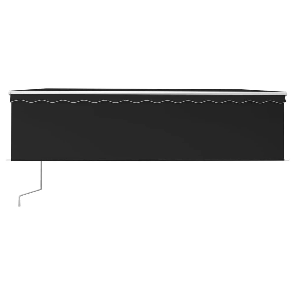 VIDAXL Auvent Automatique Store Capteur De Vent Et Led 5x3m Anthracite 3 VIDAXL Auvent Automatique Store Capteur De Vent Et Led 5x3m Anthracite – Image 3