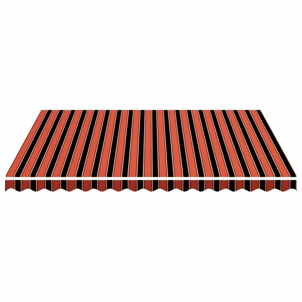 VIDAXL Tissu De Remplacement Pour Auvent Orange Et Marron 4x3,5 M 4 VIDAXL Tissu De Remplacement Pour Auvent Orange Et Marron 4x3,5 M – Image 4