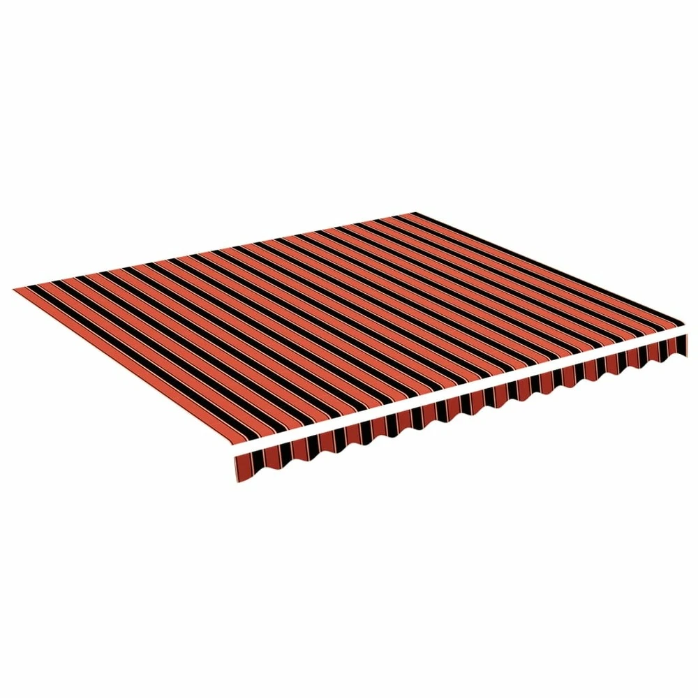 VIDAXL Tissu De Remplacement Pour Auvent Orange Et Marron 4x3,5 M 1 VIDAXL Tissu De Remplacement Pour Auvent Orange Et Marron 4x3,5 M