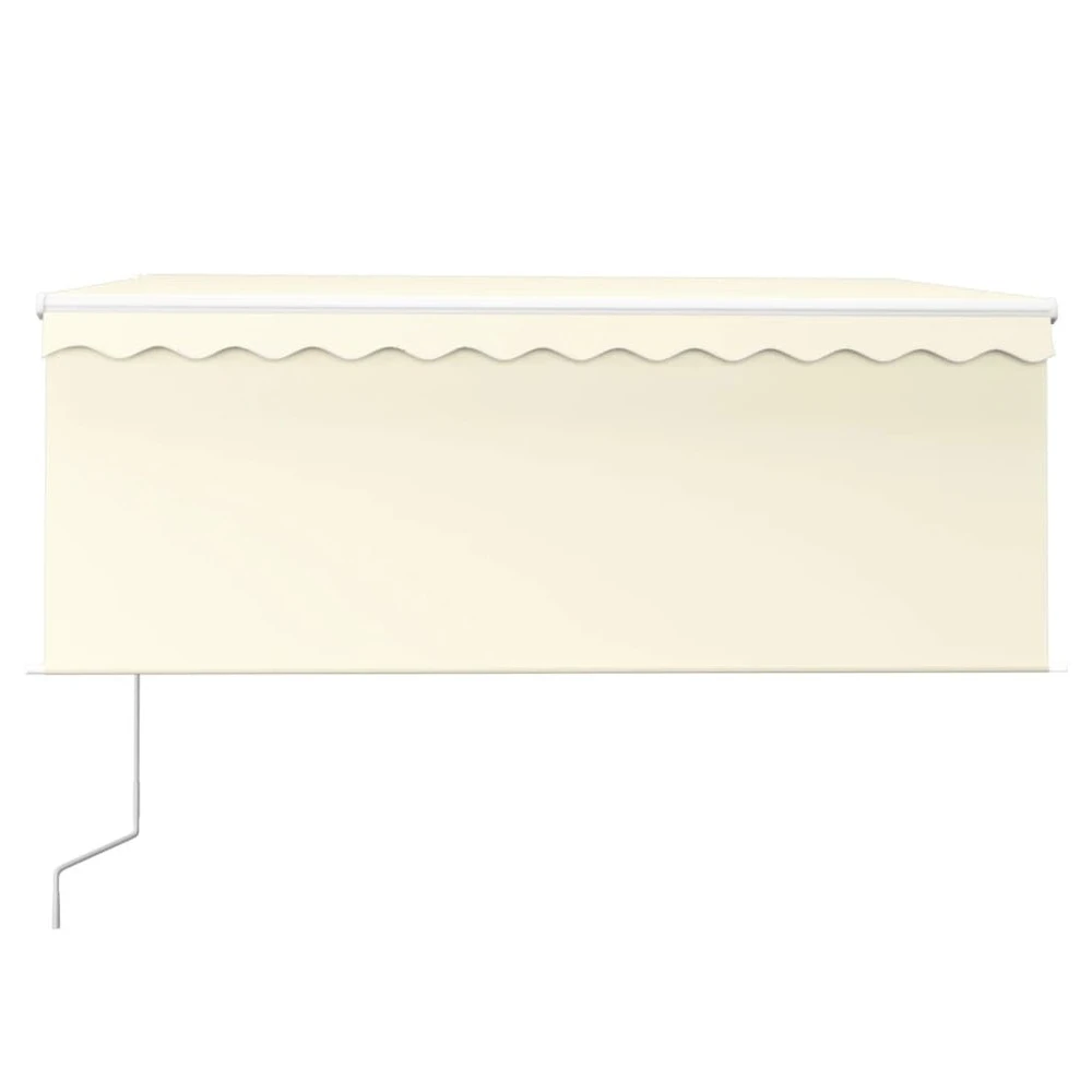 VIDAXL Auvent Rétractable Automatique Avec Store 3,5x2,5 M Crème 5 VIDAXL Auvent Rétractable Automatique Avec Store 3,5x2,5 M Crème – Image 5