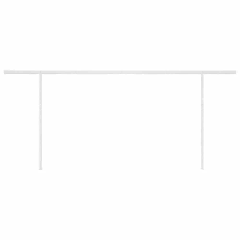 VIDAXL Auvent Automatique Rétractable Poteaux 5x3,5 M Crème 7 VIDAXL Auvent Automatique Rétractable Poteaux 5x3,5 M Crème – Image 7