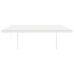 VIDAXL Auvent Automatique Rétractable Poteaux 5x3,5 M Crème 9 VIDAXL Auvent Automatique Rétractable Poteaux 5x3,5 M Crème -Konst Decor Magasin 6426dde4d5e6a7.18723881