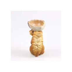 Ecureuil En Résine Avec Bol Sur La Tête -Konst Decor Magasin 642c69db97b757.98612198