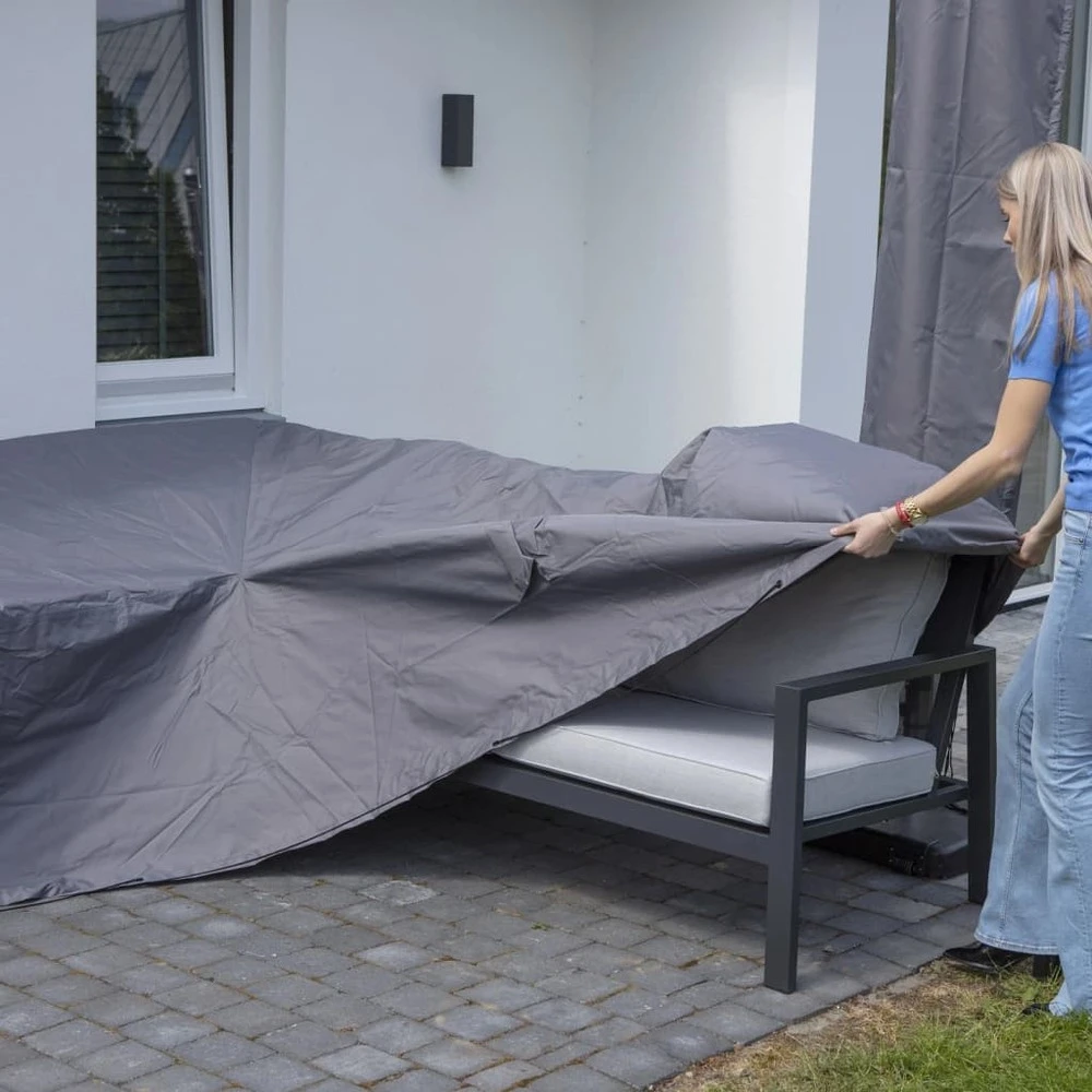 Madison Housse De Meubles D'extérieur 270 X 210 X 90 Cm Droit Gris 6 Madison Housse De Meubles D'extérieur 270 X 210 X 90 Cm Droit Gris – Image 6