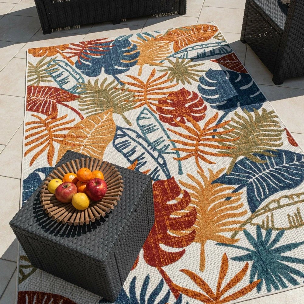 Tapis Extérieur/intérieur à Feuillage Coloré 1 Tapis Extérieur/intérieur à Feuillage Coloré