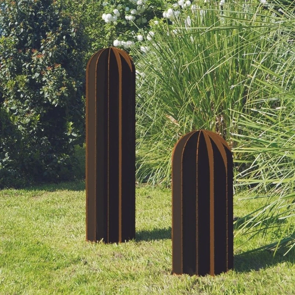 Cactus Métal Droit - Rouille 100 Cm 2 Cactus Métal Droit - Rouille 100 Cm – Image 2