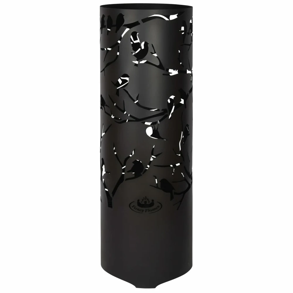 ESSCHERT DESIGN Baril à Feu Birds On Twig Acier Au Carbone Noir Ff409 1 ESSCHERT DESIGN Baril à Feu Birds On Twig Acier Au Carbone Noir Ff409