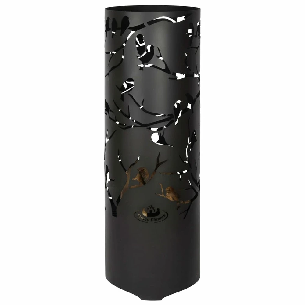 ESSCHERT DESIGN Baril à Feu Birds On Twig Acier Au Carbone Noir Ff409 6 ESSCHERT DESIGN Baril à Feu Birds On Twig Acier Au Carbone Noir Ff409 – Image 6