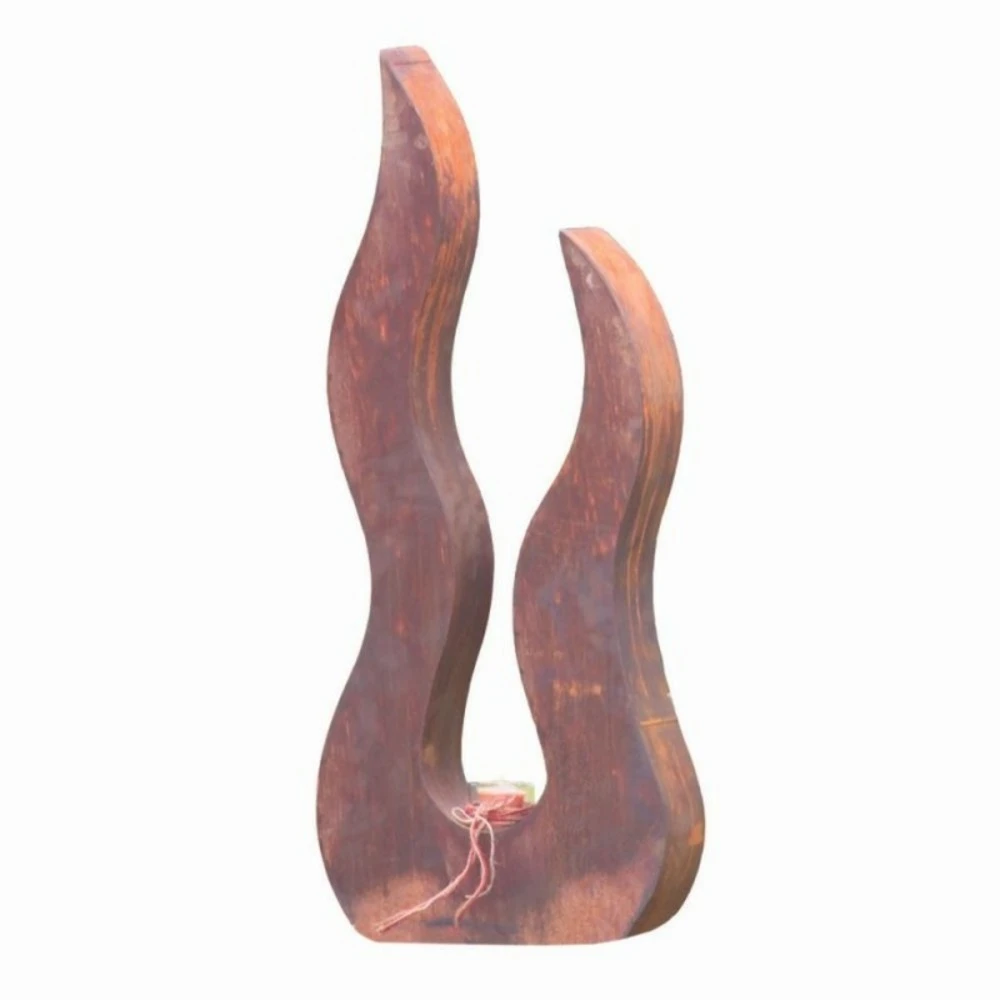 Déco Jardin Flamme Métal Rouillé - Rouille 82 Cm 1 Déco Jardin Flamme Métal Rouillé - Rouille 82 Cm