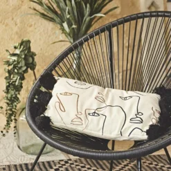 Fauteuil Acapulco Forme D'oeuf - Noir - Fauteuil 4 Pieds Design Rétro. Cordage Plastique. Intérieur / Extérieur 11 Fauteuil Acapulco Forme D'oeuf - Noir - Fauteuil 4 Pieds Design Rétro. Cordage Plastique. Intérieur / Extérieur -Konst Decor Magasin 64467b0450a7b1.17475244