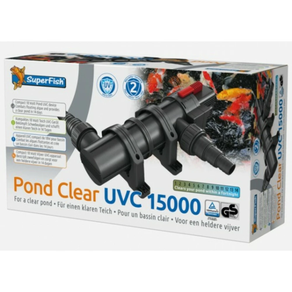 SuperFish Pond Clear Uvc 15000 18w 1 SuperFish Pond Clear Uvc 15000 18w
