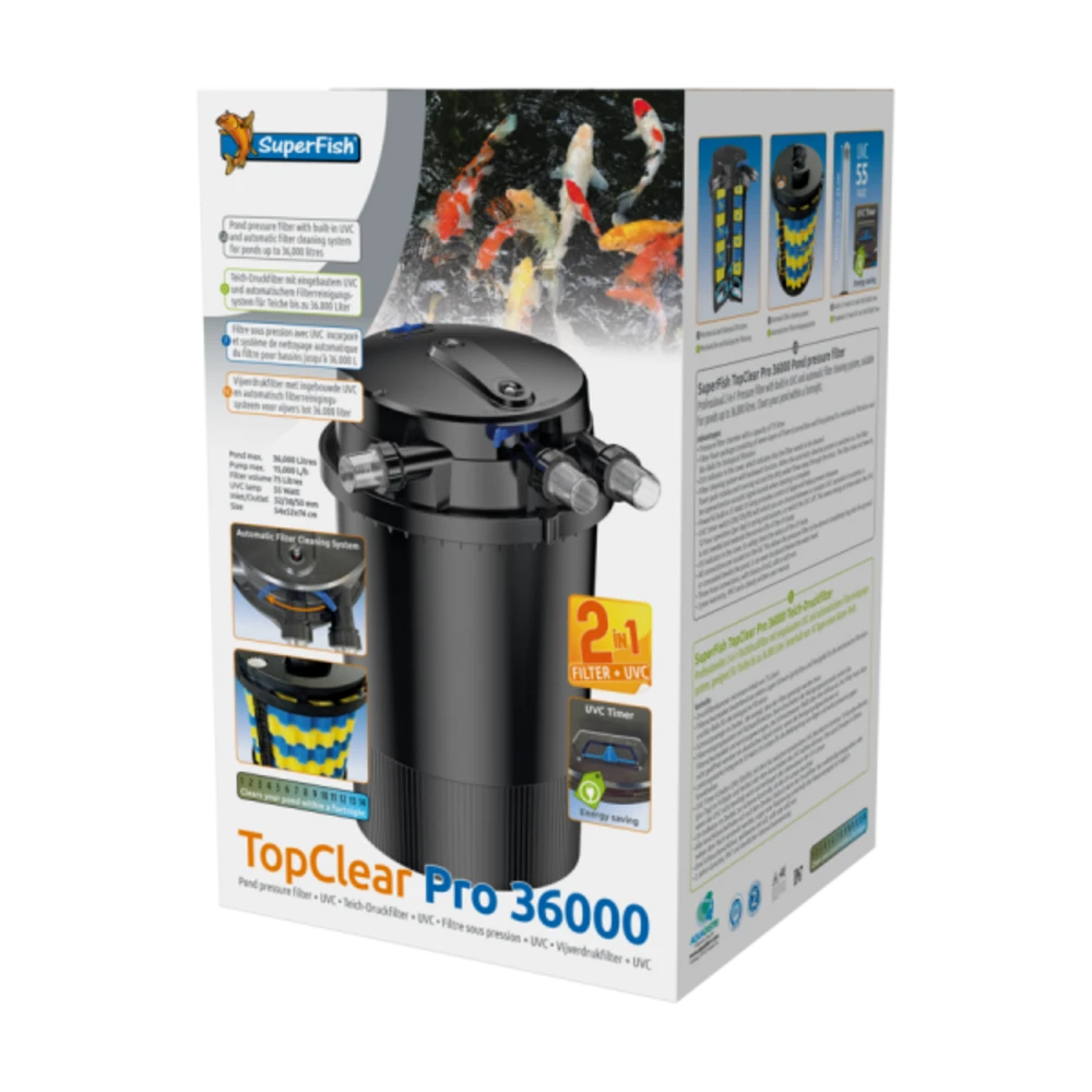 Superfish Filtre Topclear Pro 36000 Uvc55w 1 Superfish Filtre Topclear Pro 36000 Uvc55w
