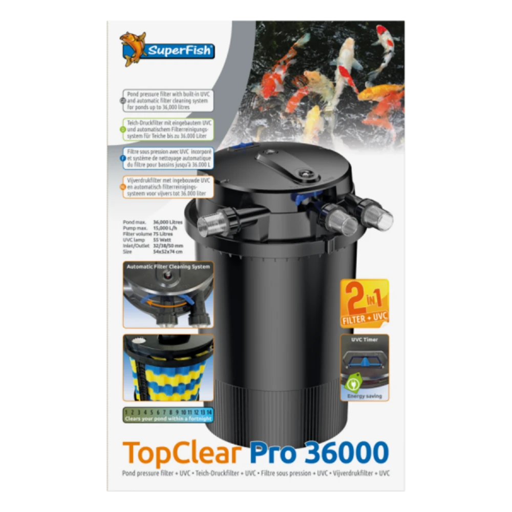 Superfish Filtre Topclear Pro 36000 Uvc55w 2 Superfish Filtre Topclear Pro 36000 Uvc55w – Image 2