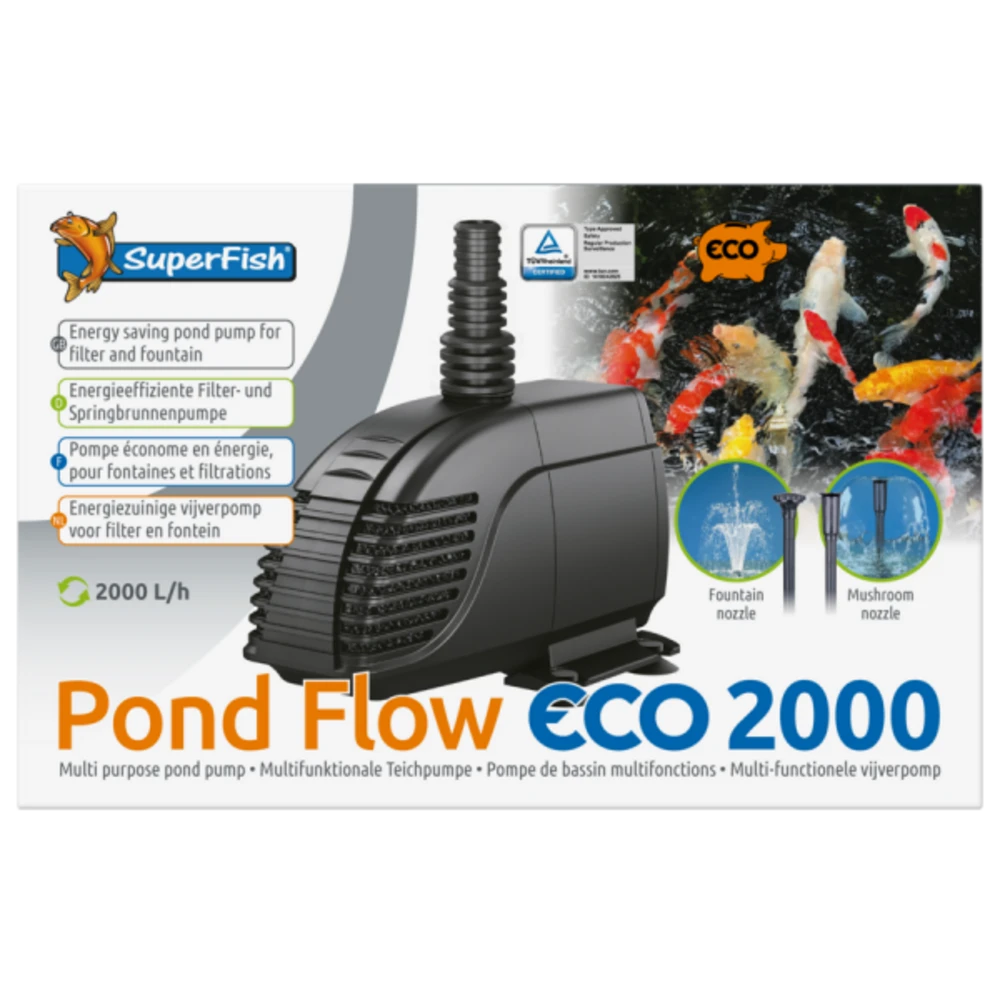 SuperFish Pond Flow Eco 2000 (2000l/h) 4 SuperFish Pond Flow Eco 2000 (2000l/h) – Image 4