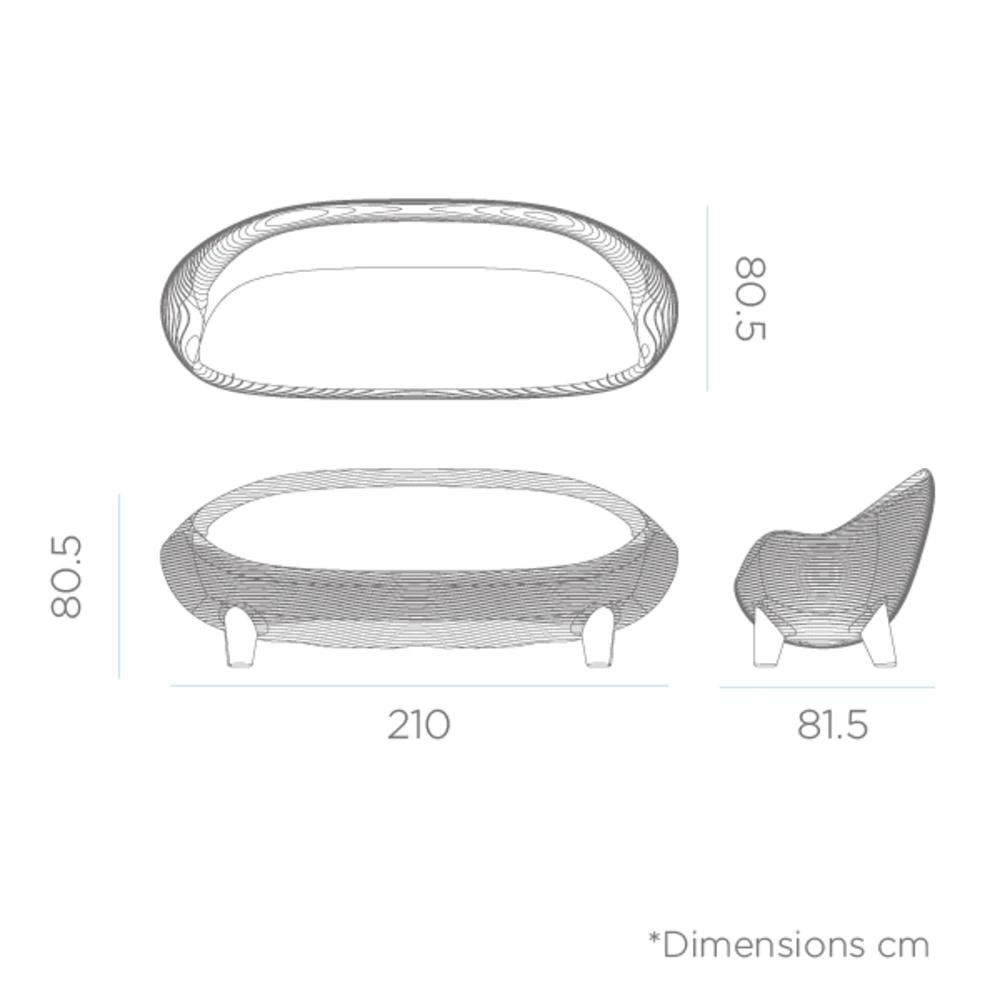 Canapé De Jardin Jamaica 3 Places 210x81,5x80,5cm - Blanc 2 Canapé De Jardin Jamaica 3 Places 210x81,5x80,5cm - Blanc – Image 2